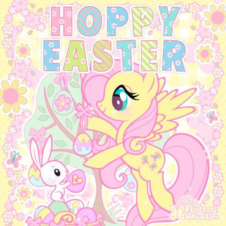 I love My Little Pony and my favorite holiday is Easter! I just love the colors and bunnies and food! :D