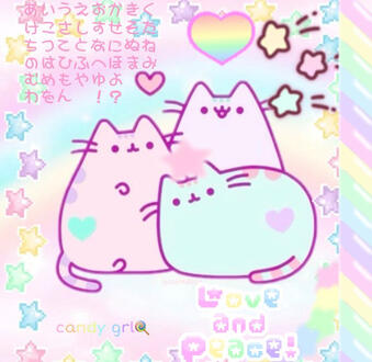 I love Pusheen and pastel colours! Especially those included in Fairy Kei!